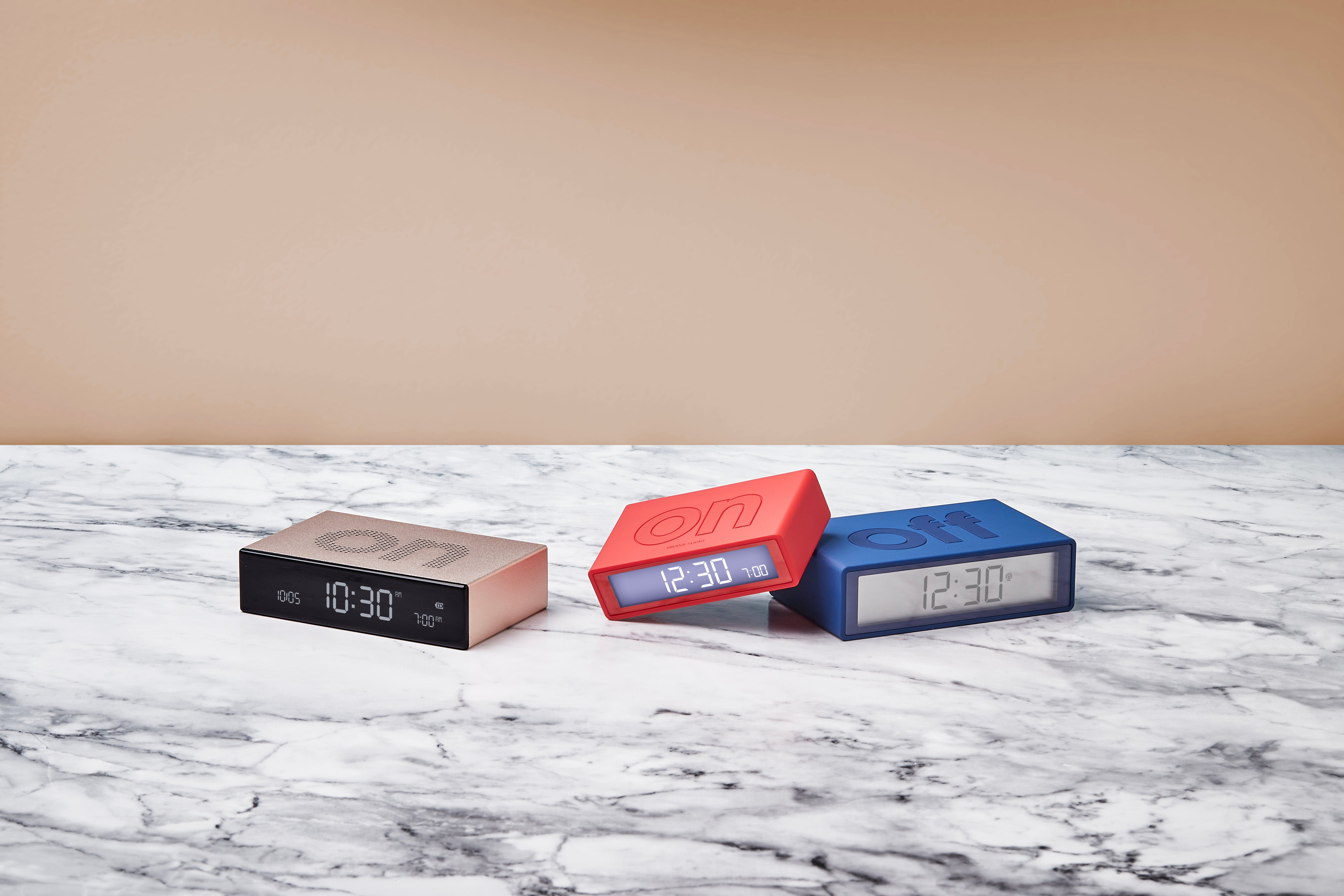 Réveil Flip mini Lexon - Rouge