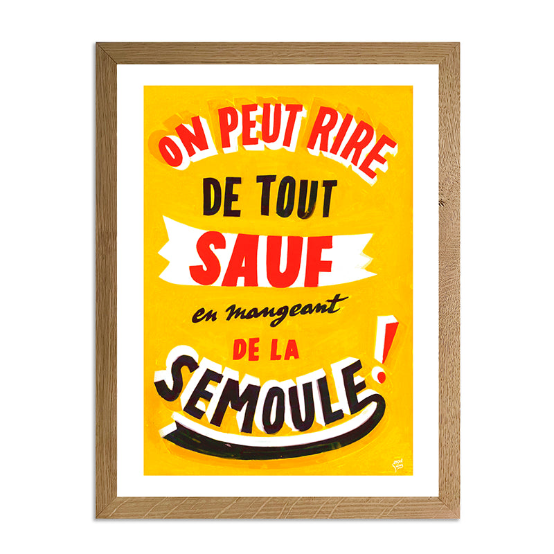 Affiche Frères Toqué - Semoule