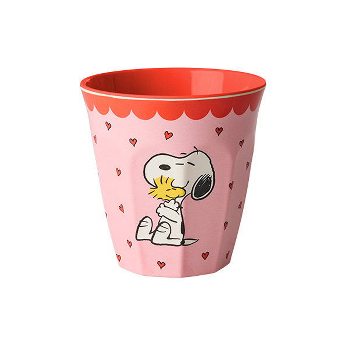Gobelet mélamine 250ml - Snoopy rose.