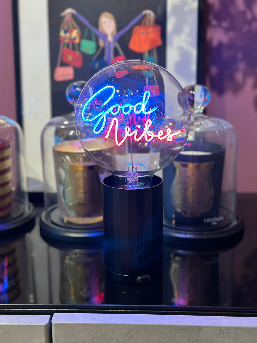Ampoule Good vibes pour socle portable sans fil