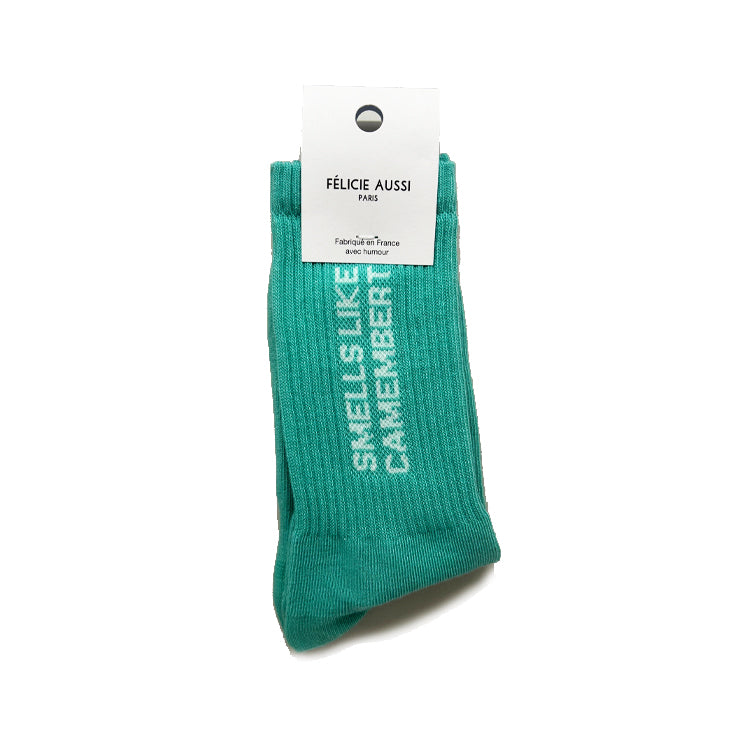 Chaussettes - smell like camembert 36/40 cyan