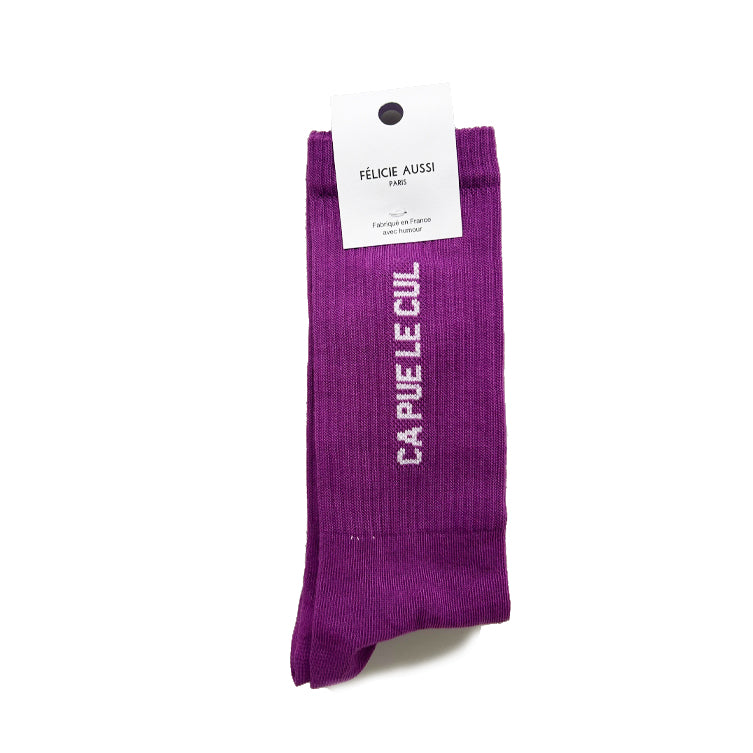 Chaussettes - çà pue le cul 40/45 orchidée