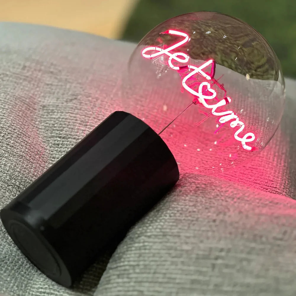 Ampoule Je t'aime pour socle portable sans fil