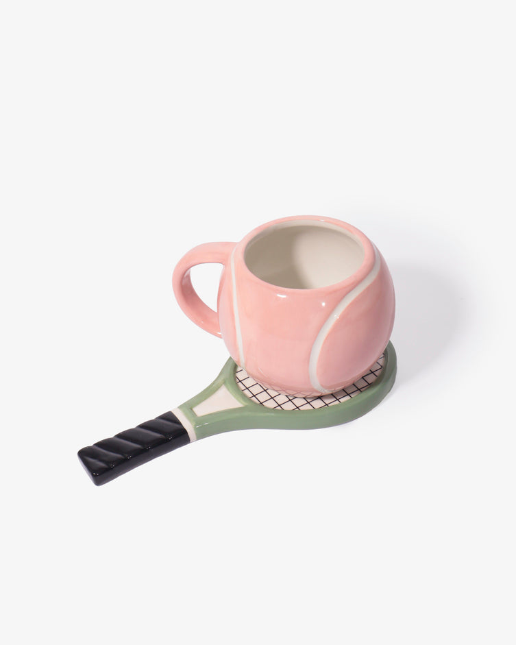 Tasse et soucoupe tennis