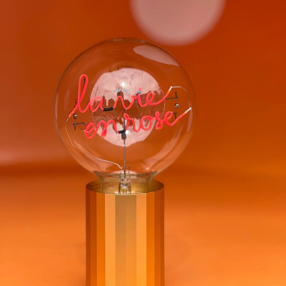 Ampoule La vie en rose pour socle portable sans fil
