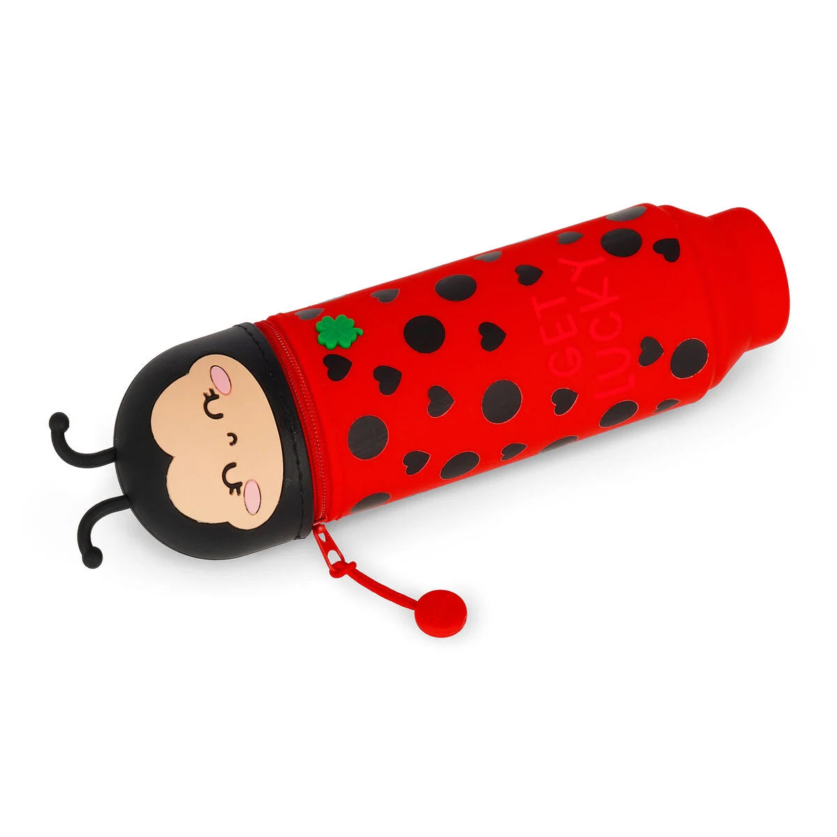 Legami Trousse en silicone 2 en 1 Kawaii- Coccinelle