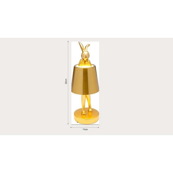 Lampe de table LED Lapin sans fil outdoor - Pétrole