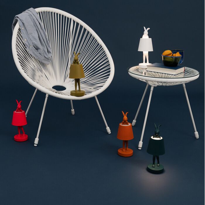 Lampe de table LED Lapin sans fil outdoor - Orange