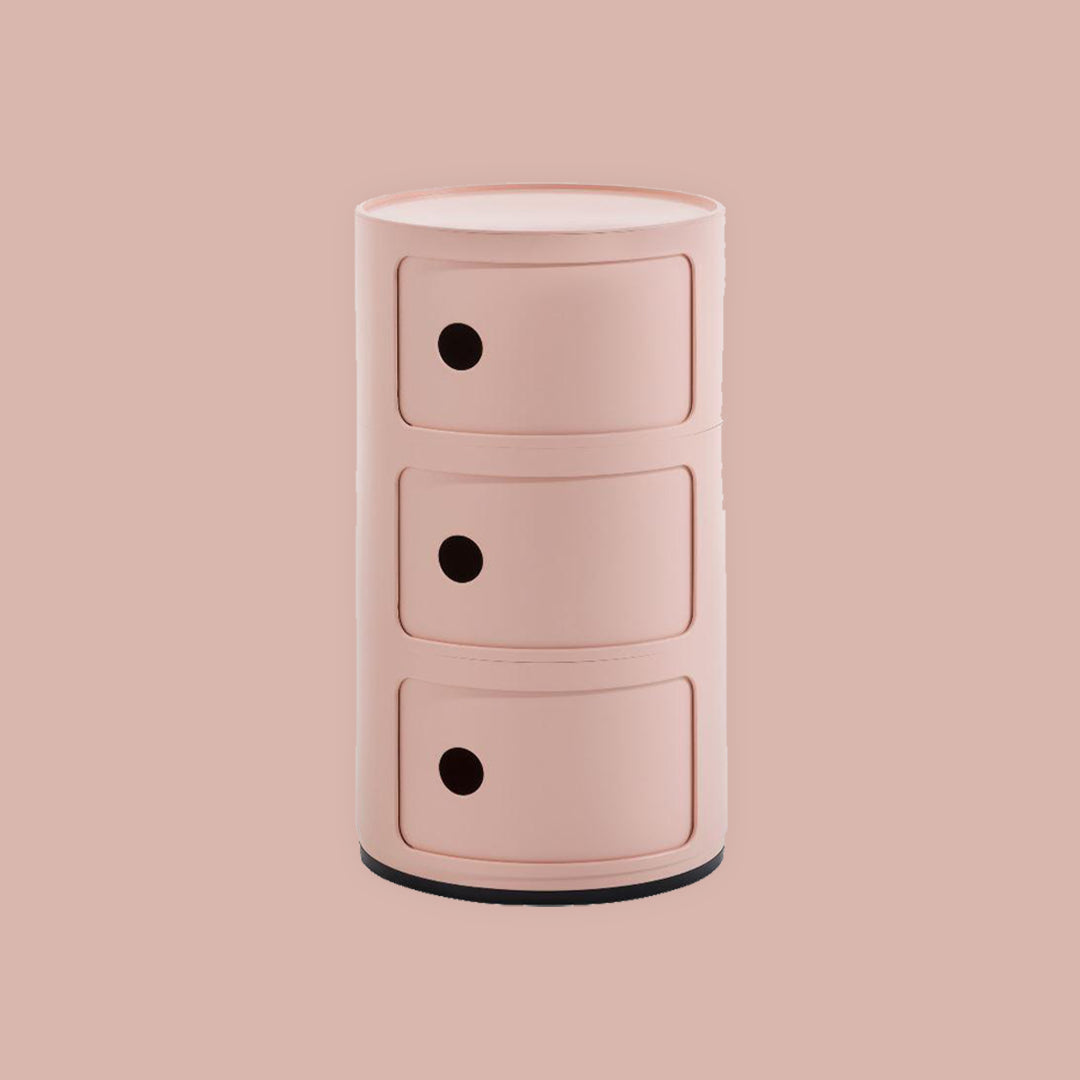 KARTELL Meuble Componibili BIO (3 tiroirs) - Rose
