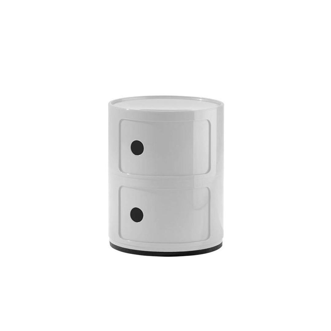 KARTELL Meuble Componibili (2 tiroirs) - Blanc