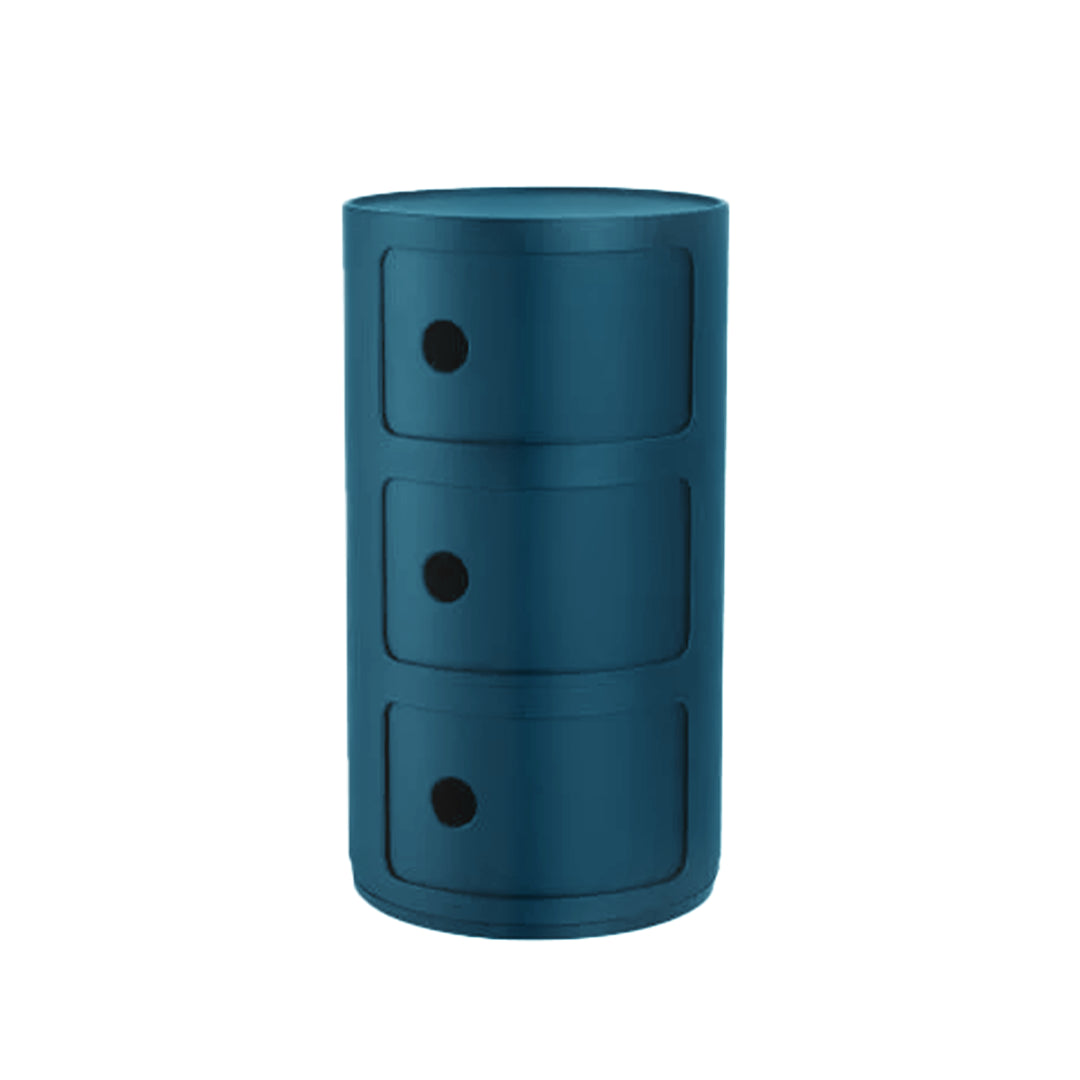 KARTELL Meuble Componibili (3 tiroirs) - Bleu Canard