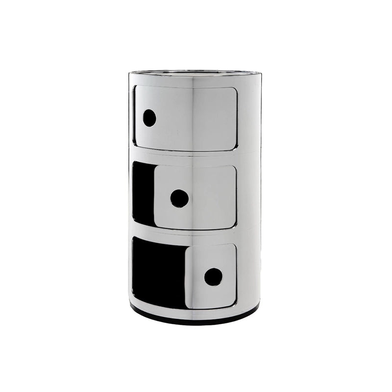 KARTELL Meuble Componibili (3 tiroirs) - Chrome