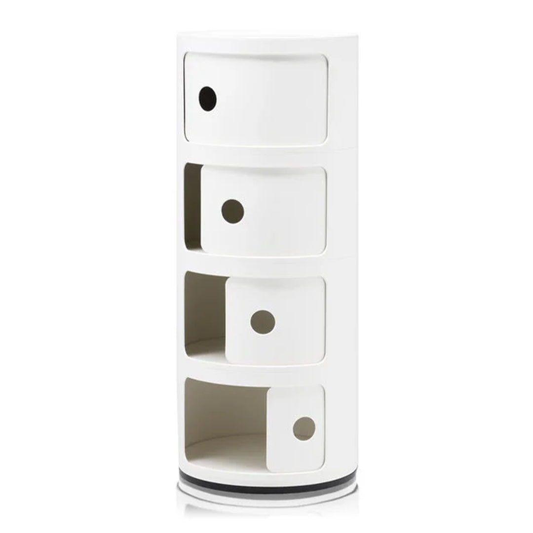 KARTELL Meuble Componibili (4 tiroirs) - Blanc