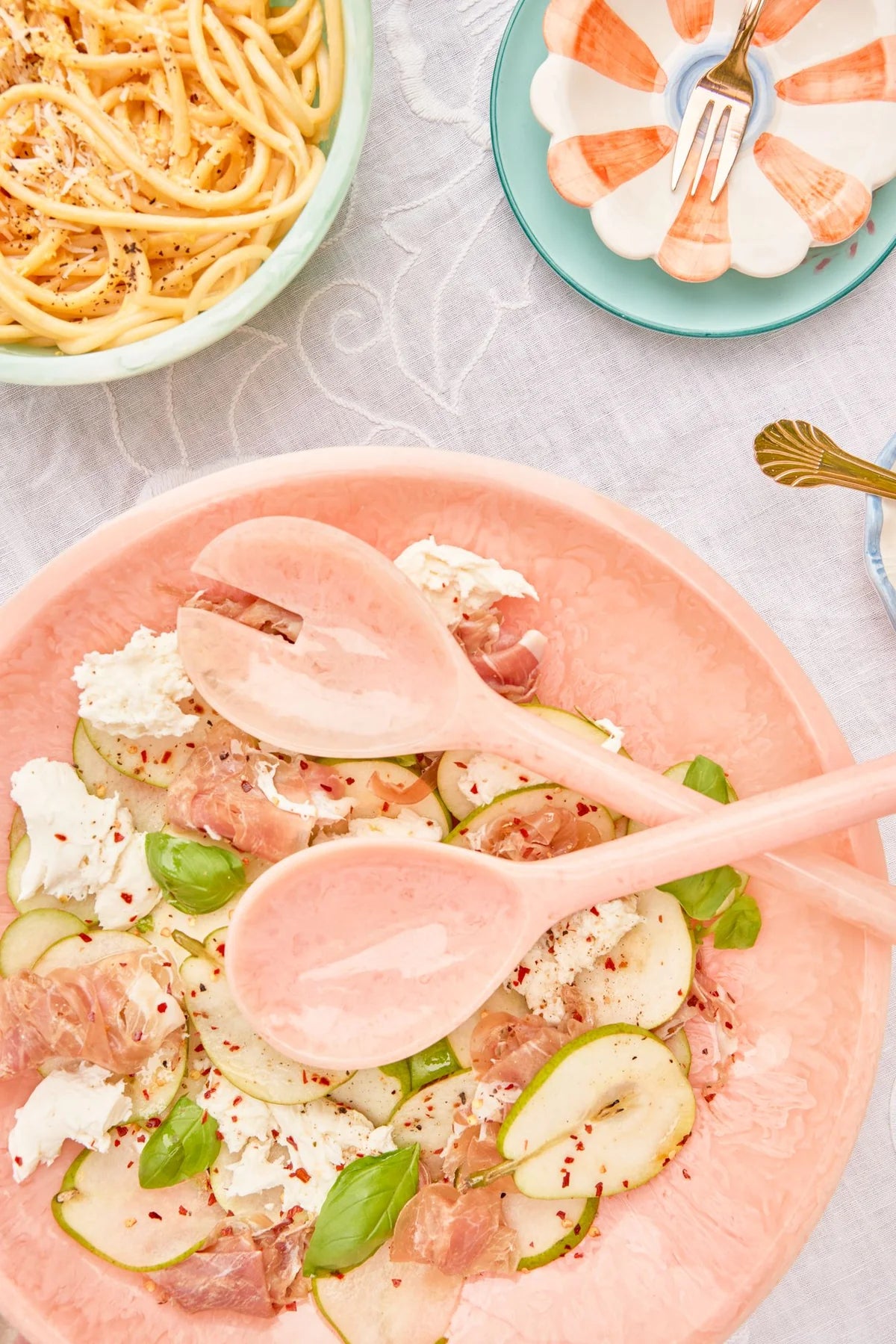 Couverts à salade résine
