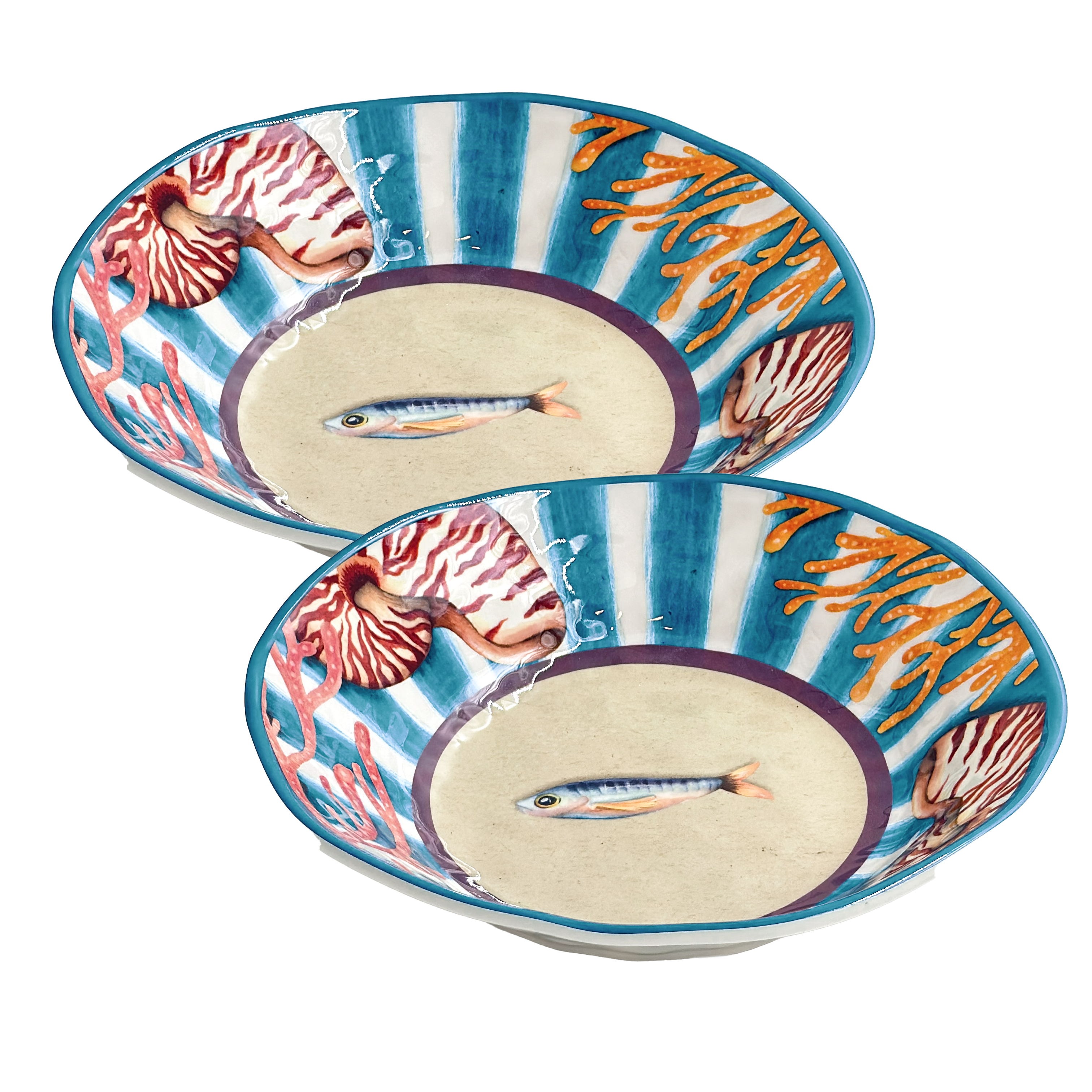 Assiette creuse mélamine Ø 21 cm - Litorale
