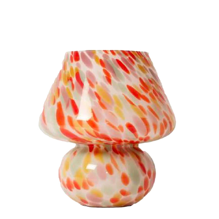 Lampe Joyful h. 24 cm - Rouge et Jaune