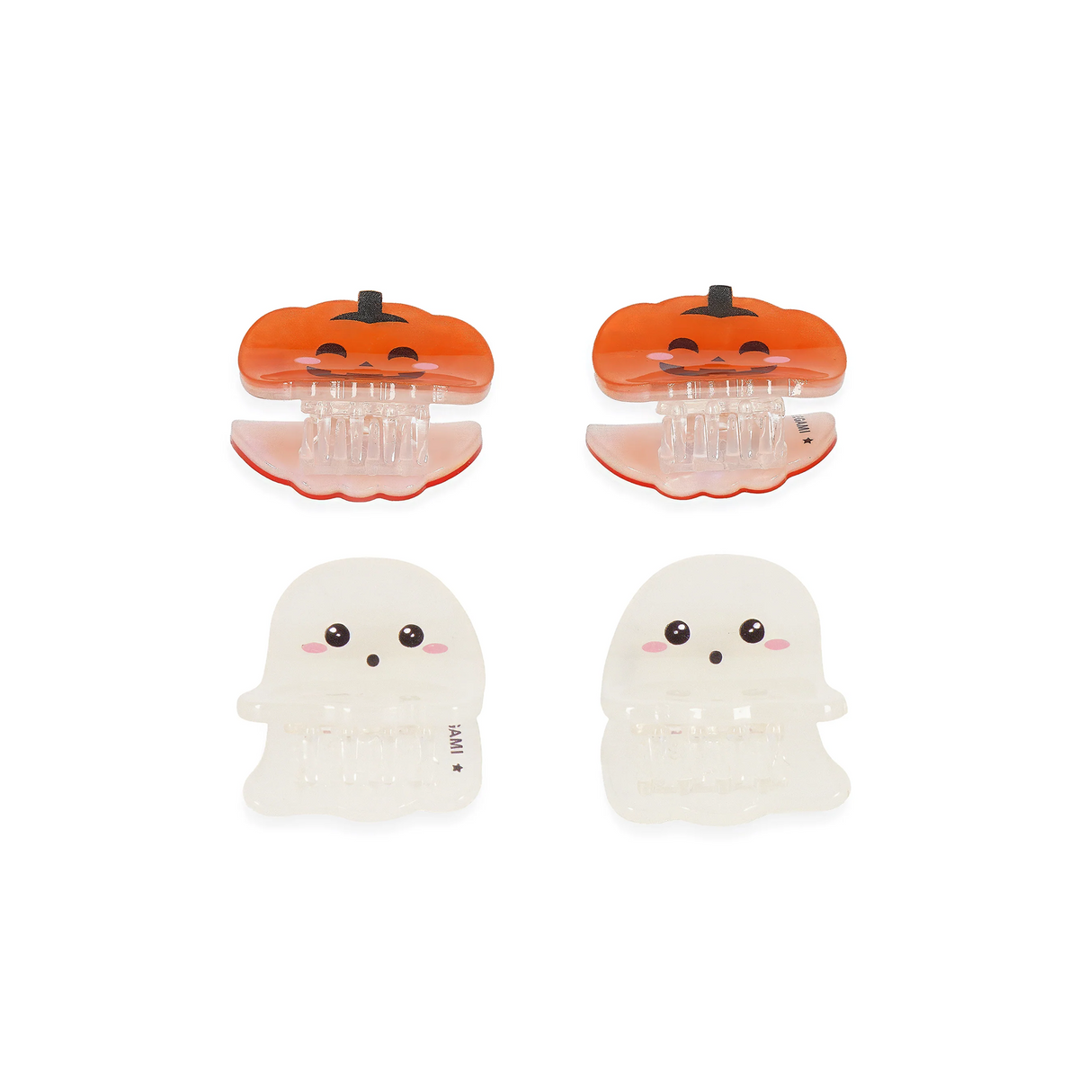 Legami Set de 4 mini barrettes cheveux Halloween.