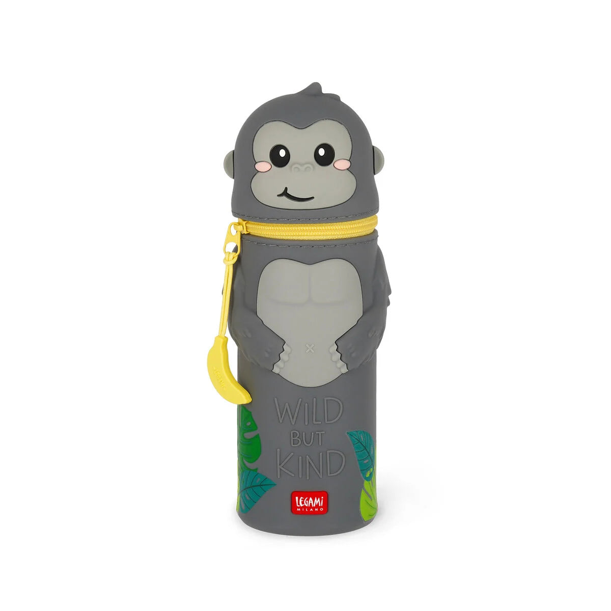 Legami Trousse en silicone 2 en 1 Kawaii- Gorilla.