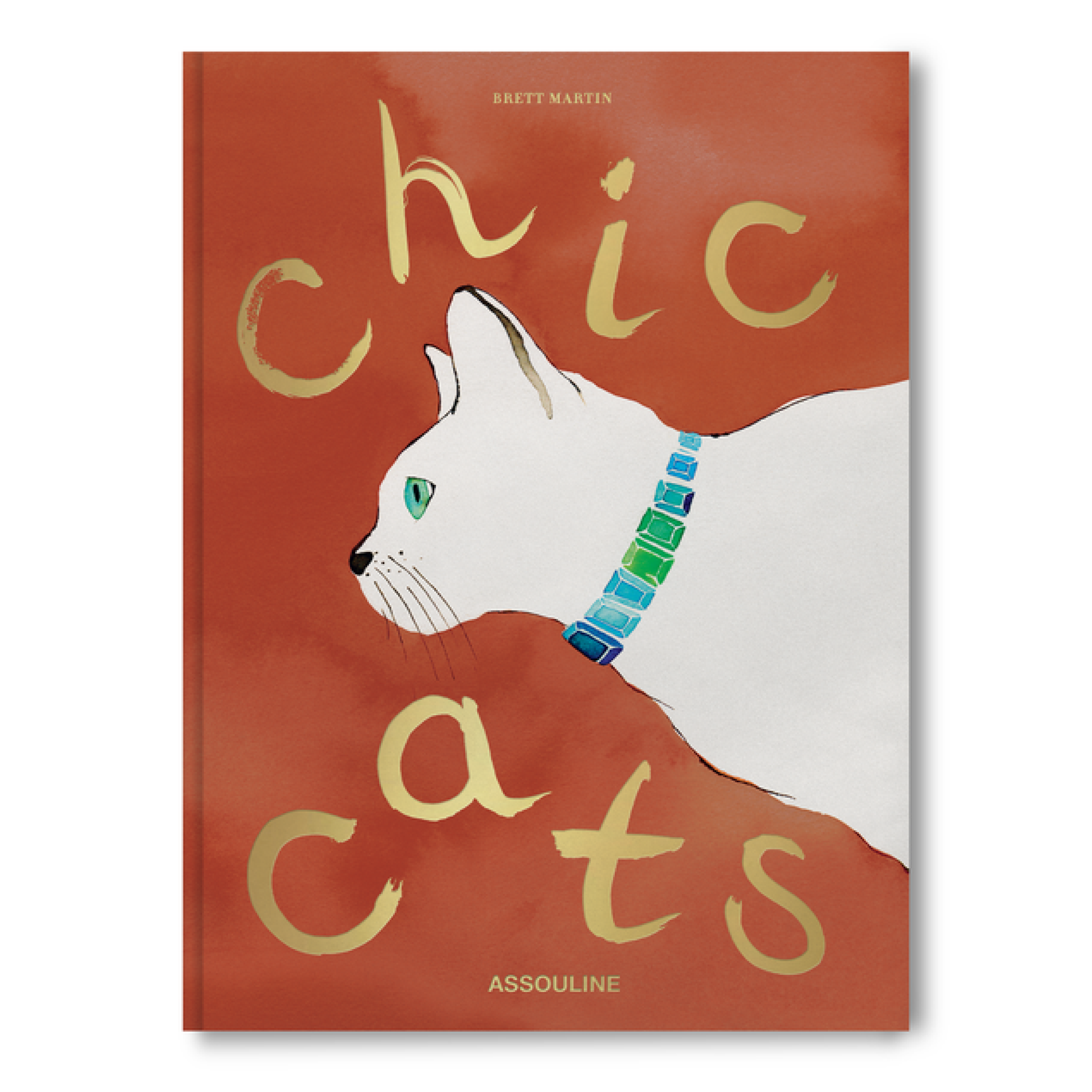 Livre Chic Cats d'Assouline, un ouvrage de 252 pages célébrant la fascination intemporelle pour les chats et leur influence sur l'art, la mode, le cinéma et le design.