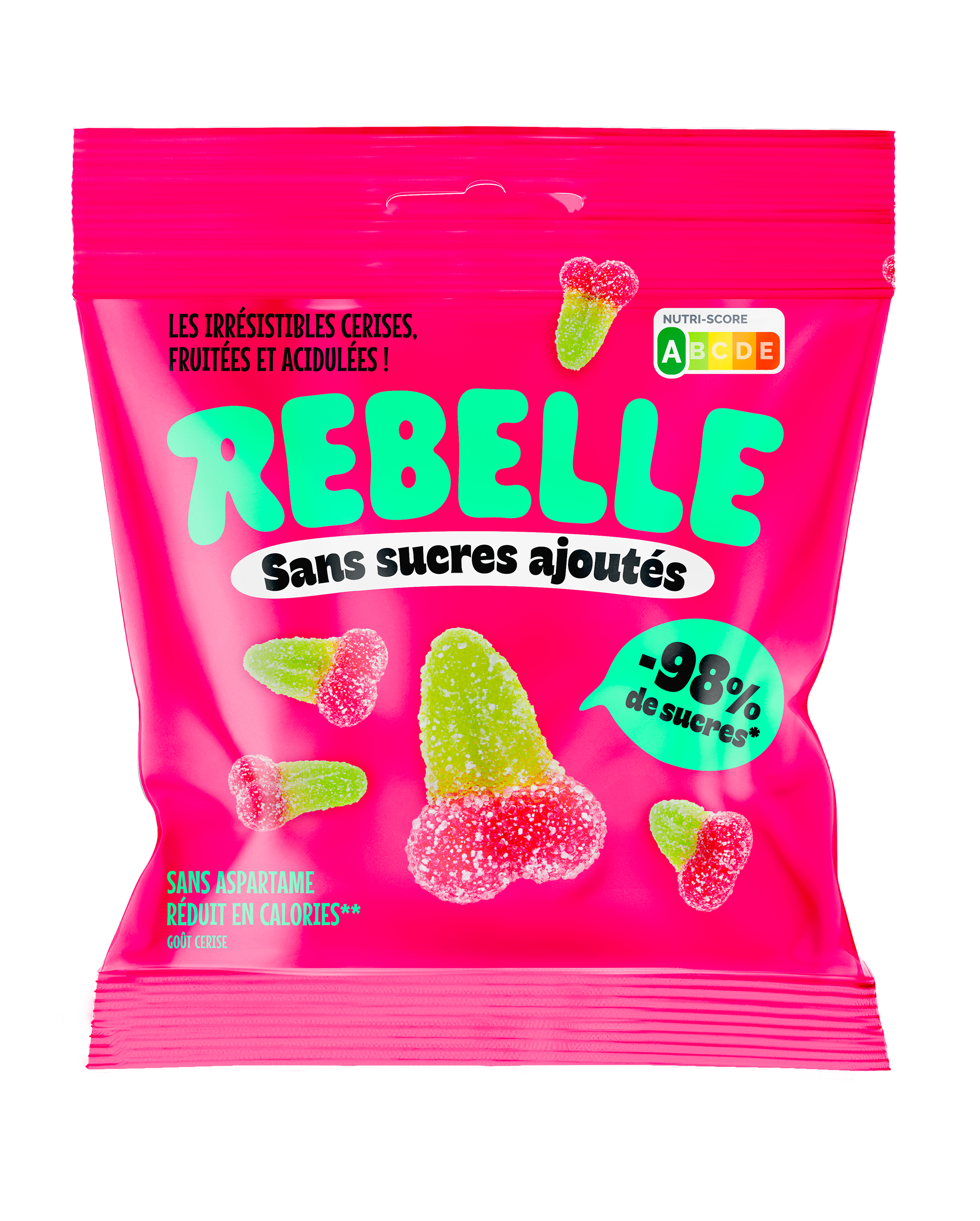 Bonbons cerises acidulées sans sucre
