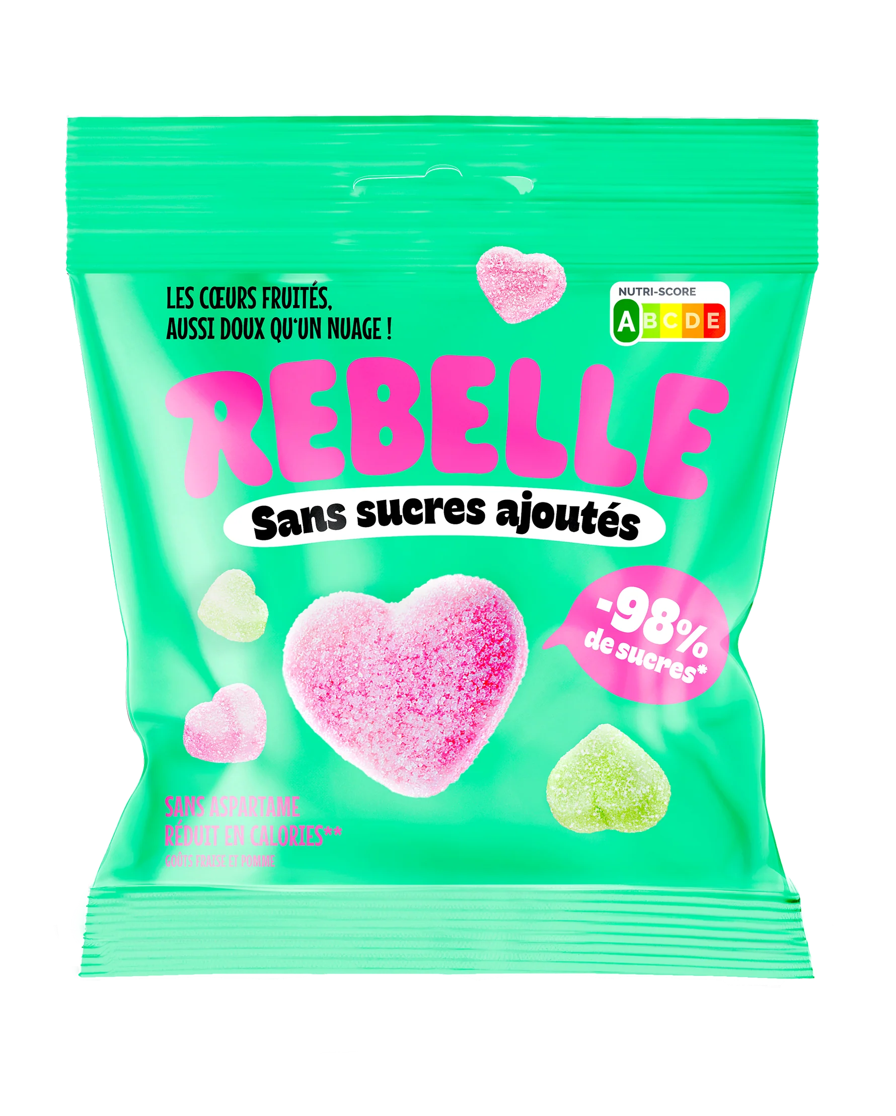 Bonbons cœurs Fluffy sans sucre