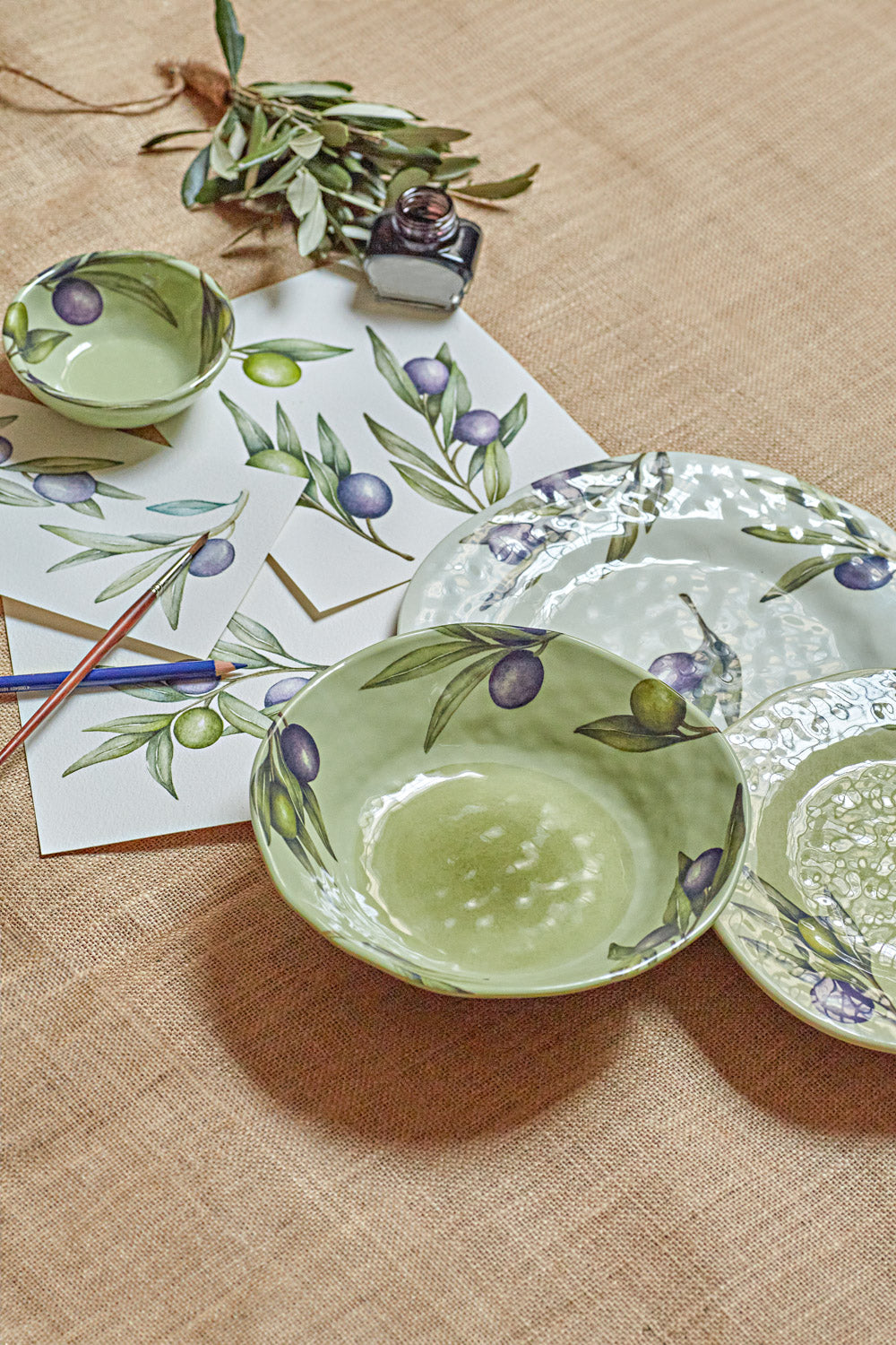 Assiette creuse mélamine Ø 21 cm - Olyvia