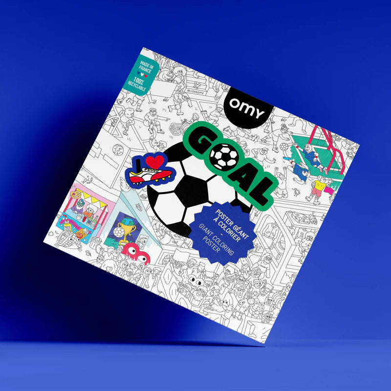 OMY Coloriage géant à colorier - Football 2026