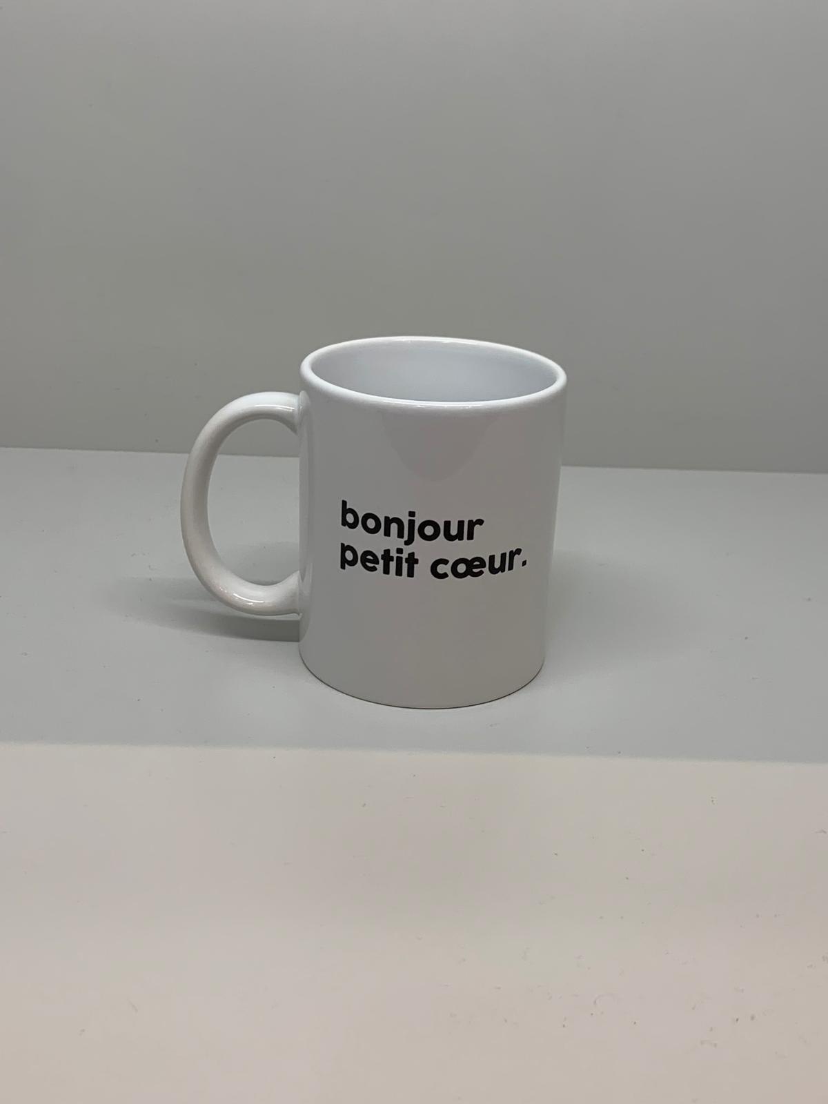 Félicie Aussi Mug Message - Bonjour petit cœur