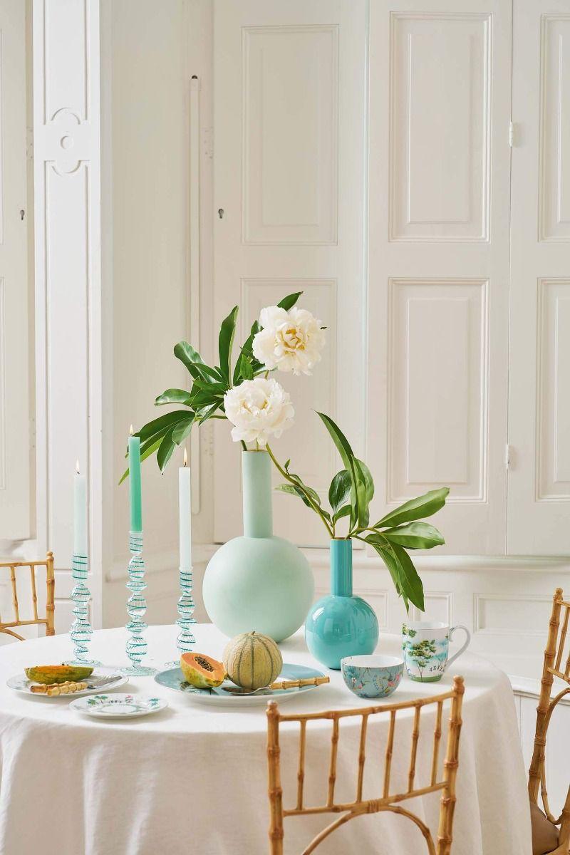 Bougeoir torsade - Bleu