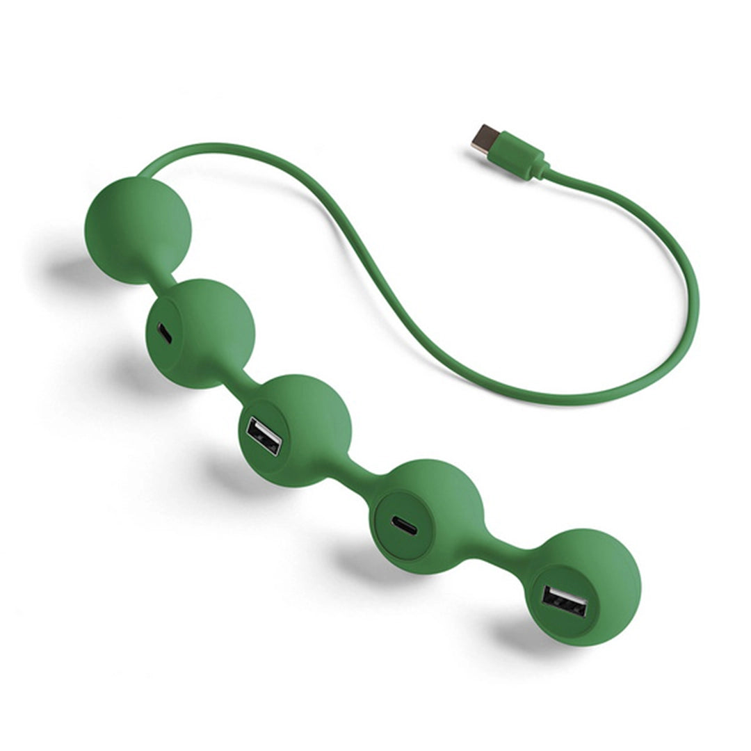 Hub-C Peas 4 ports - Vert