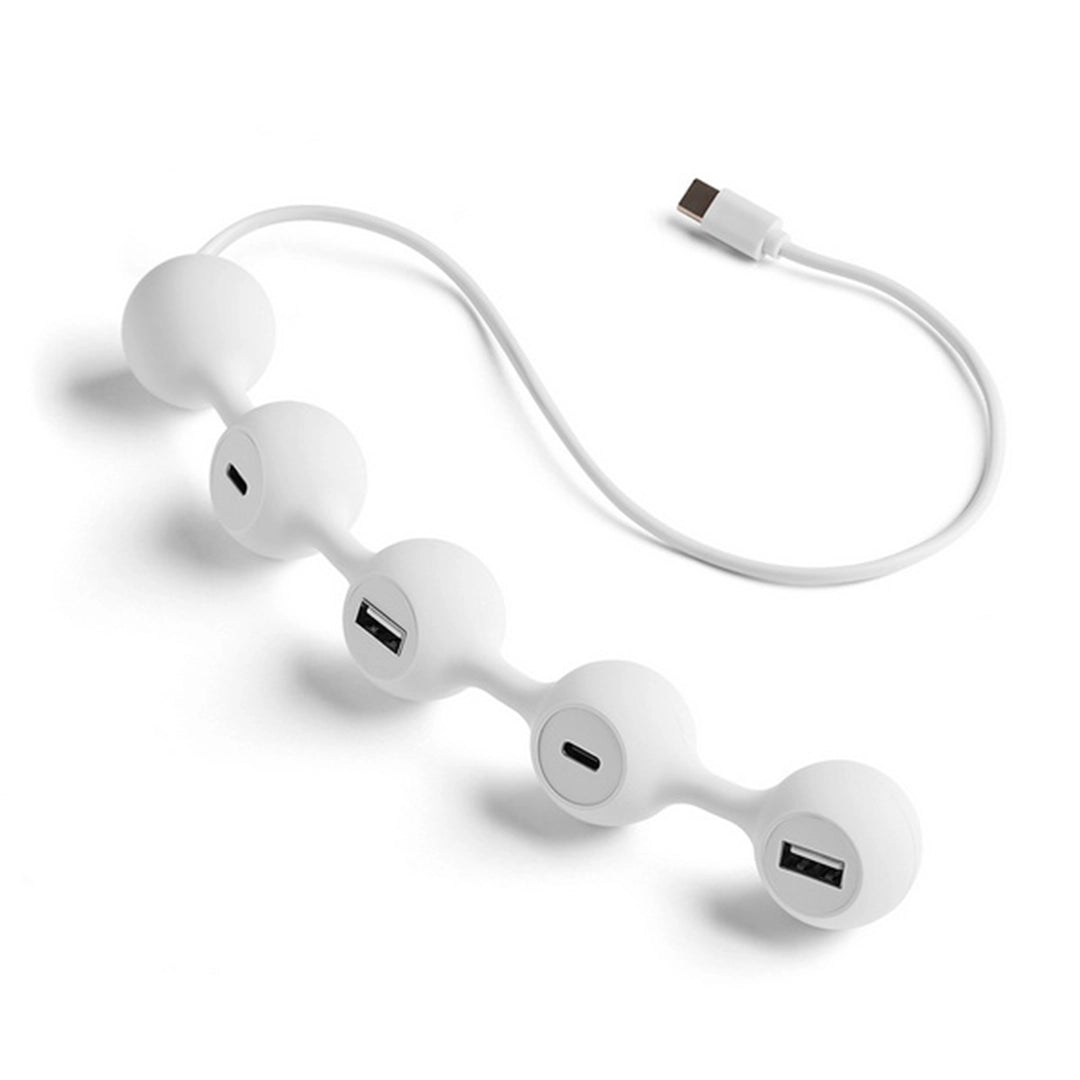 Hub-C Peas 4 ports - Blanc