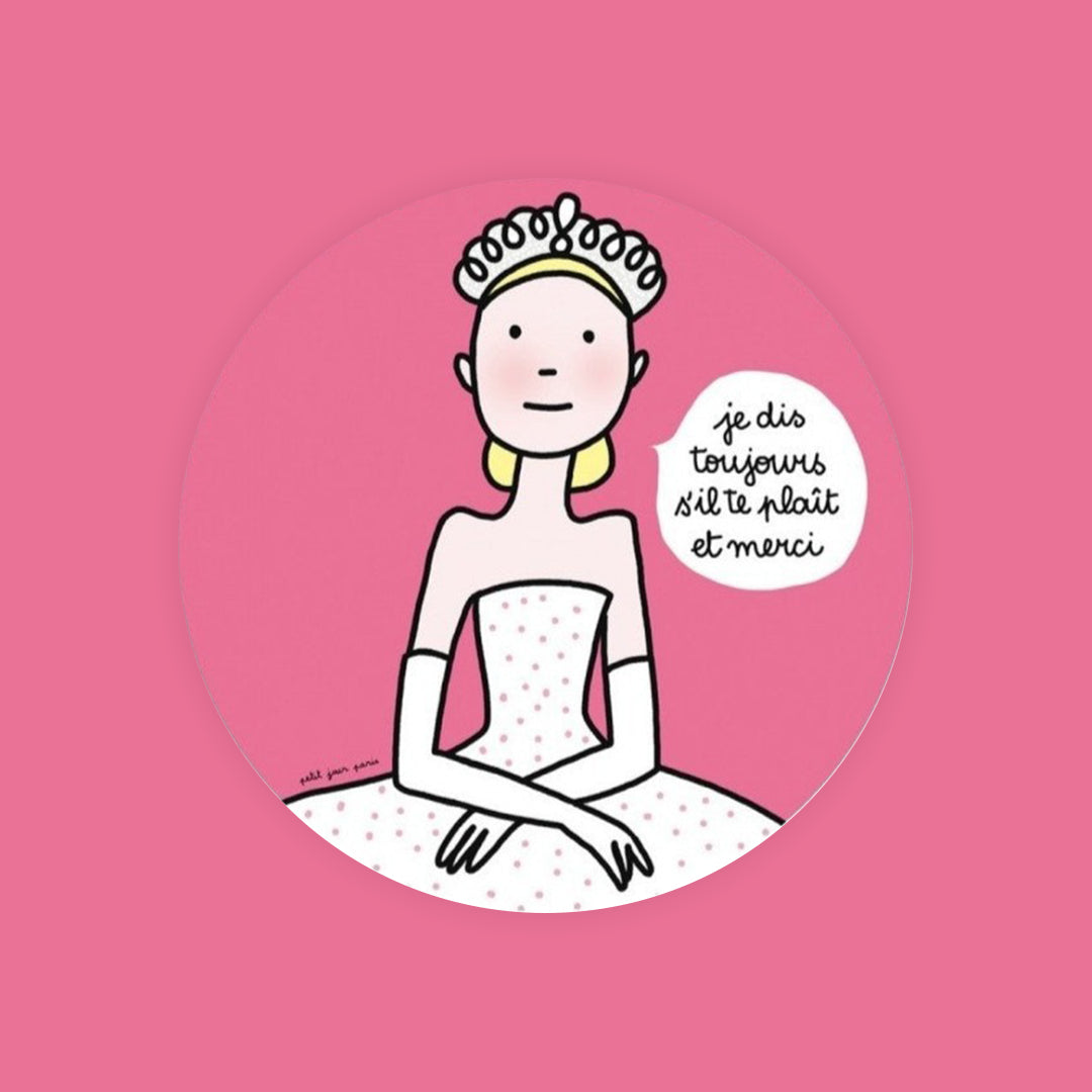 Petit Jour Assiette à dessert princesse - S'il te plaît