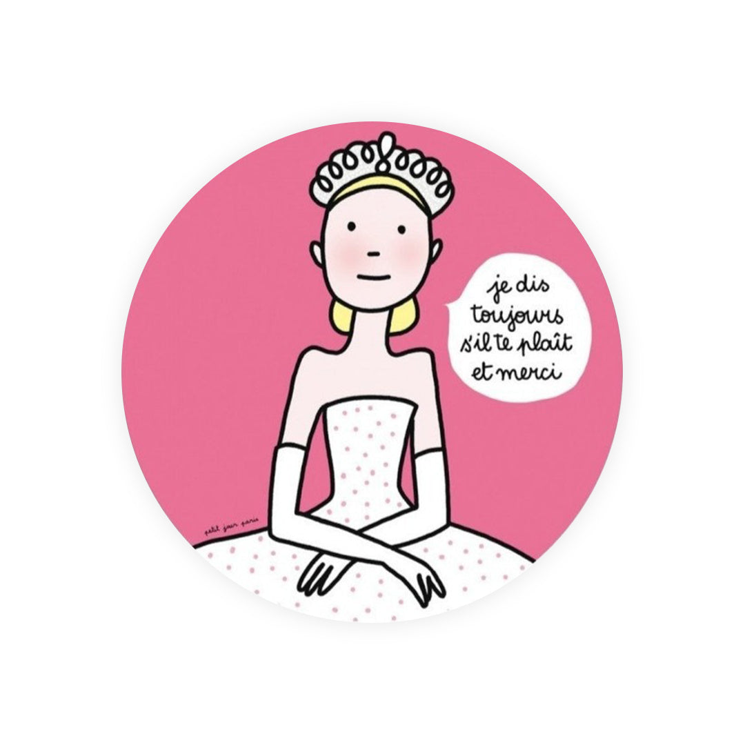 Petit Jour Assiette à dessert princesse - S'il te plaît