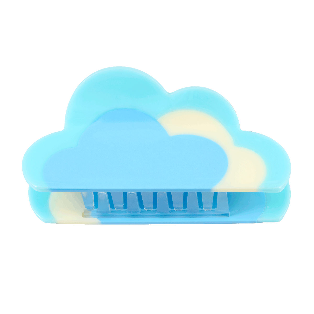 Pince à cheveux en forme de nuage.