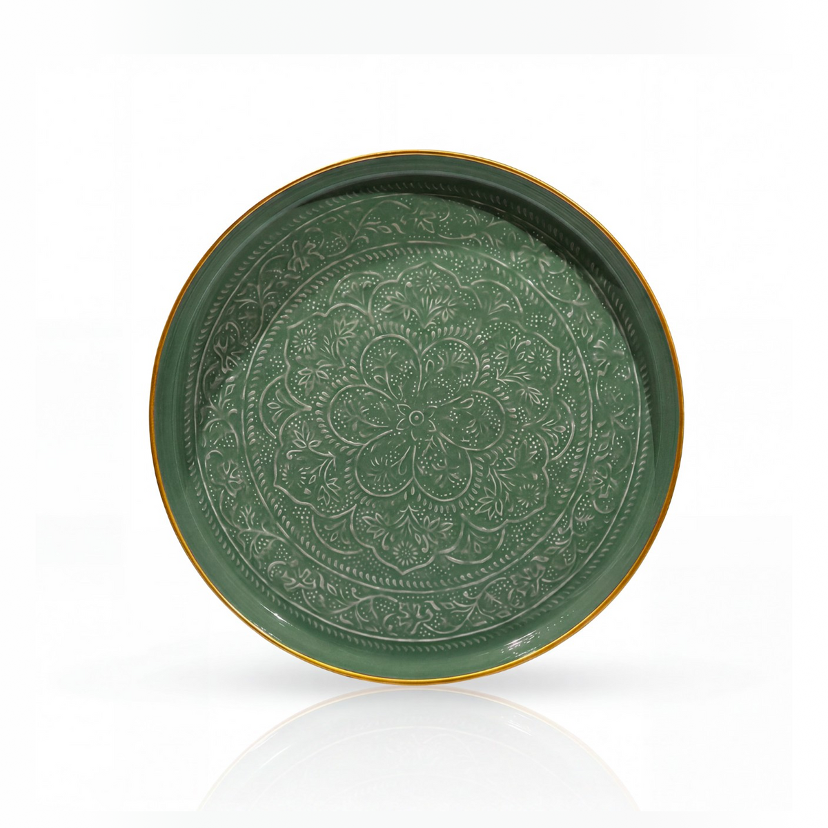 Plateau Berbère Ø 45 cm - amande