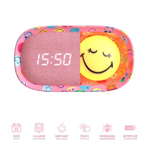 Smiley - Réveil veilleuse Dreamy clock