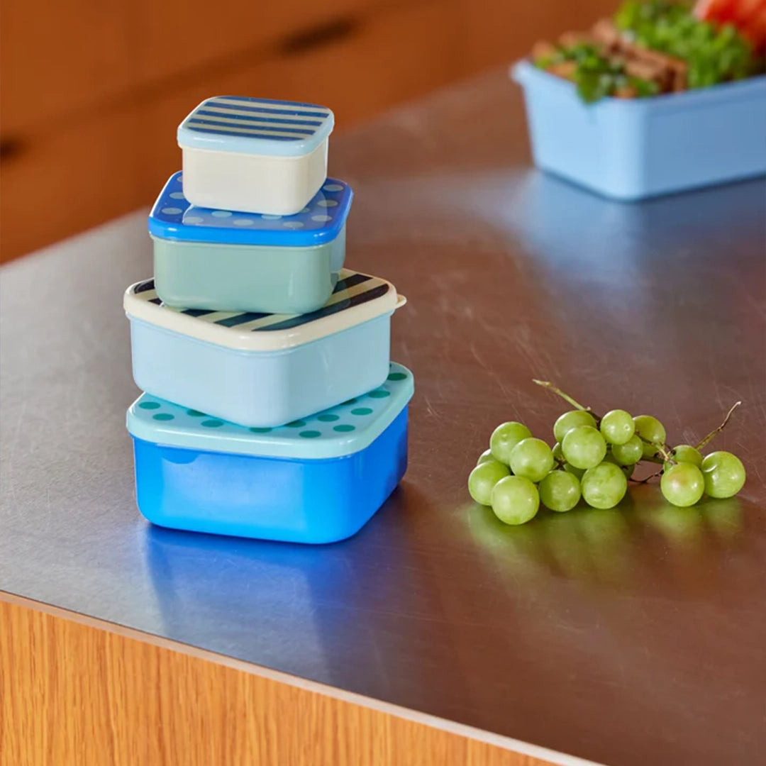 Set 4 Boites alimentaires - Stripes & Dots