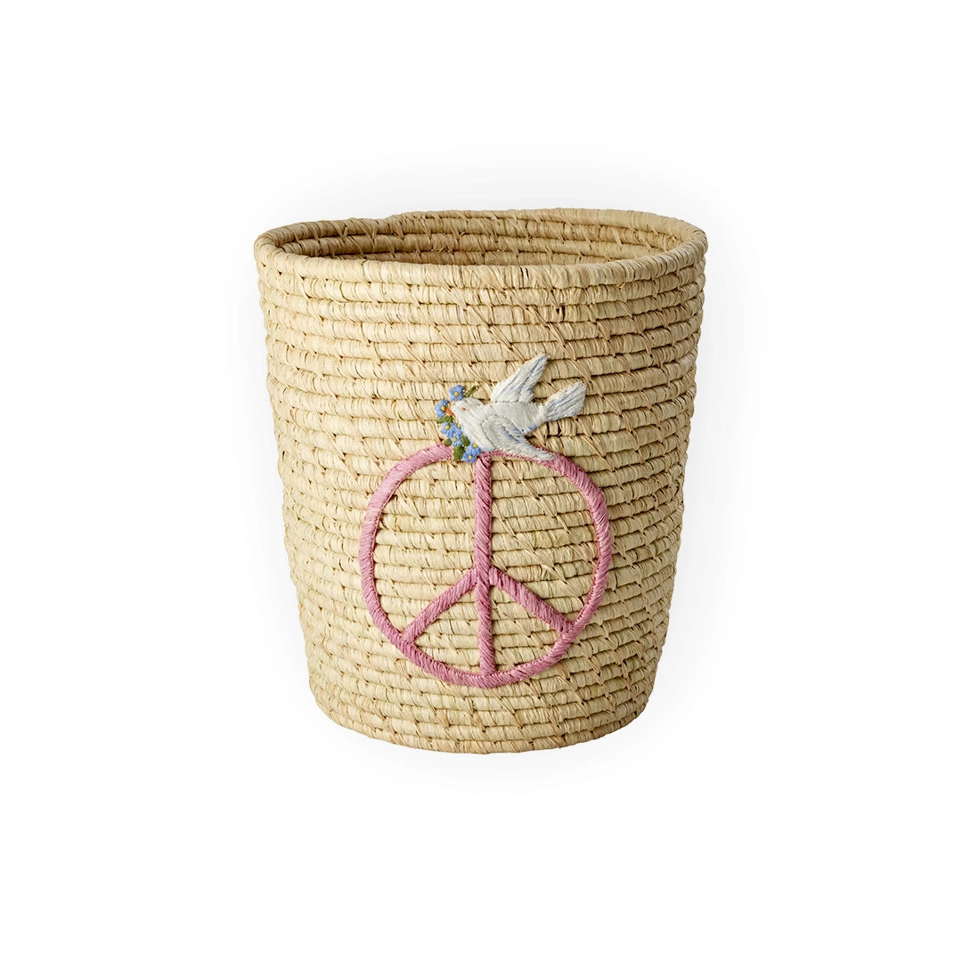 Panier Raphia naturel - Peace & Love