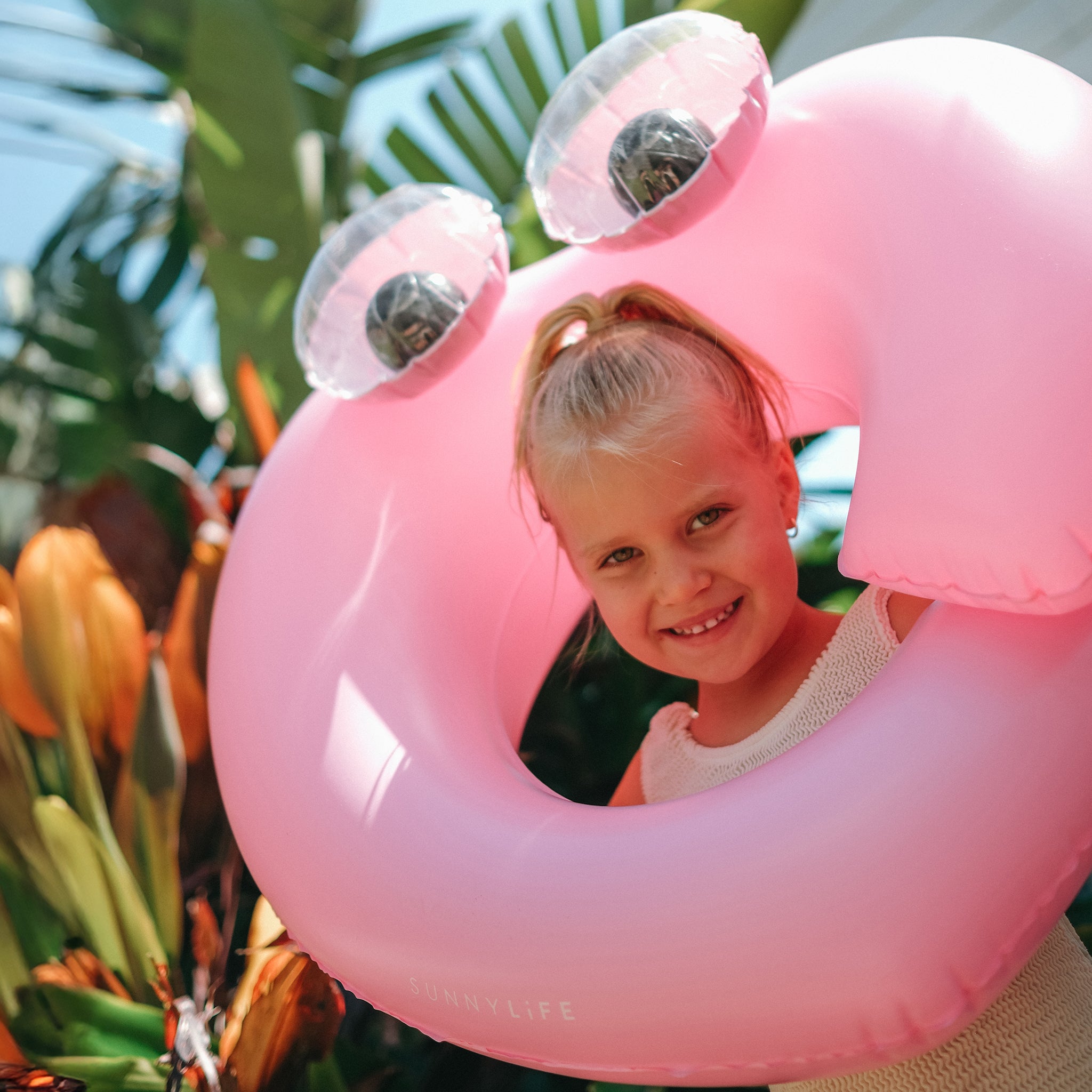 Sunnylife bouée gonflable enfants Poppy la pêche