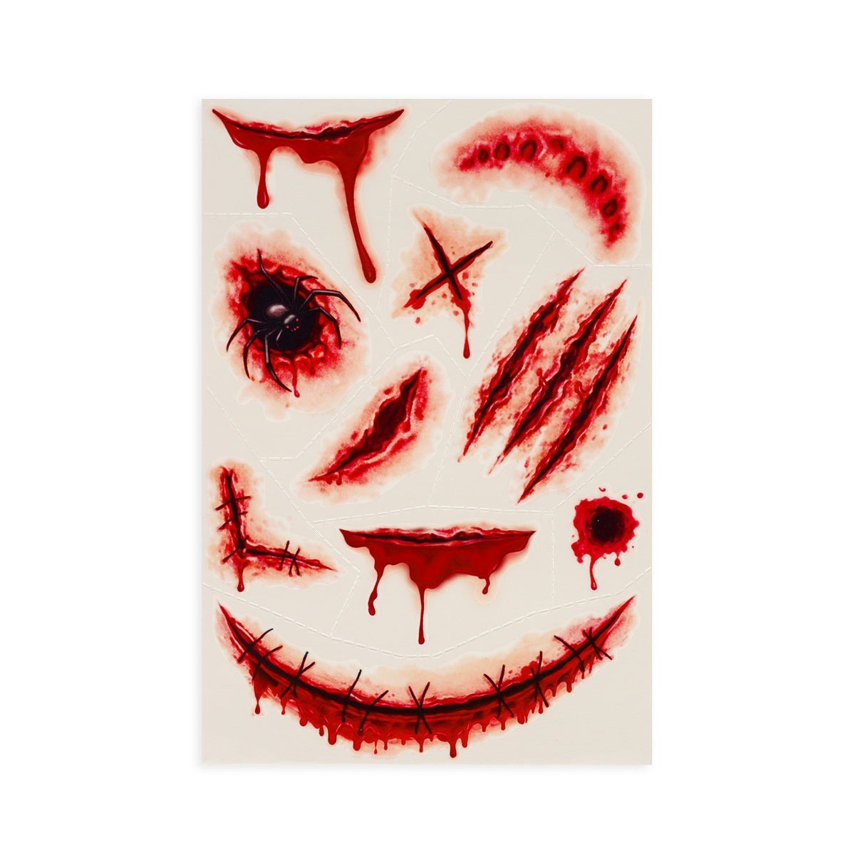 Legami Tattoos éphémères visage Halloween