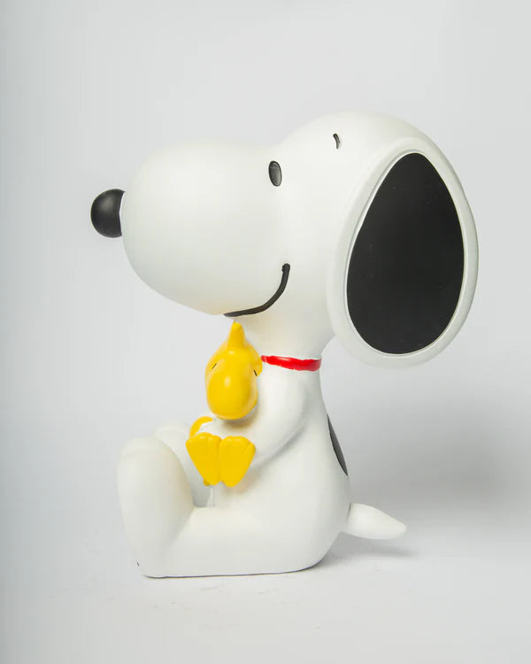 Statue Snoopy 25cm Woodstock - Blanc