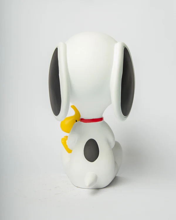 Statue Snoopy 25cm Woodstock - Blanc