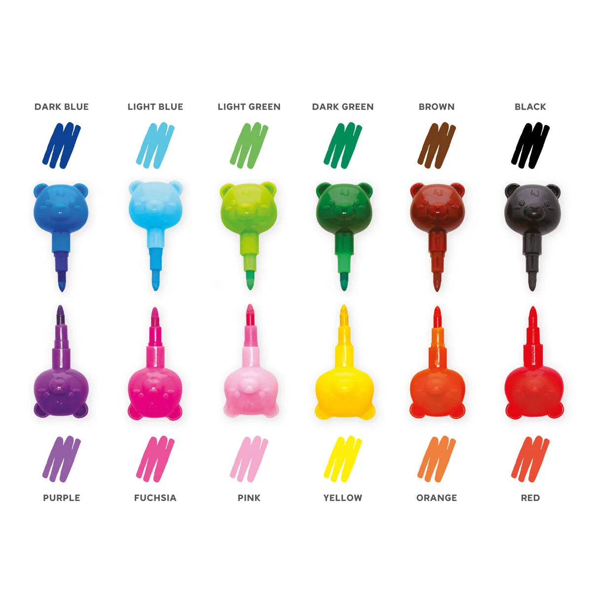 Crayons de couleur - 12 couleurs