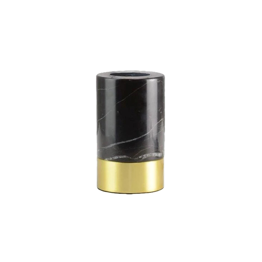 Socle pour ampoule message marbre noir