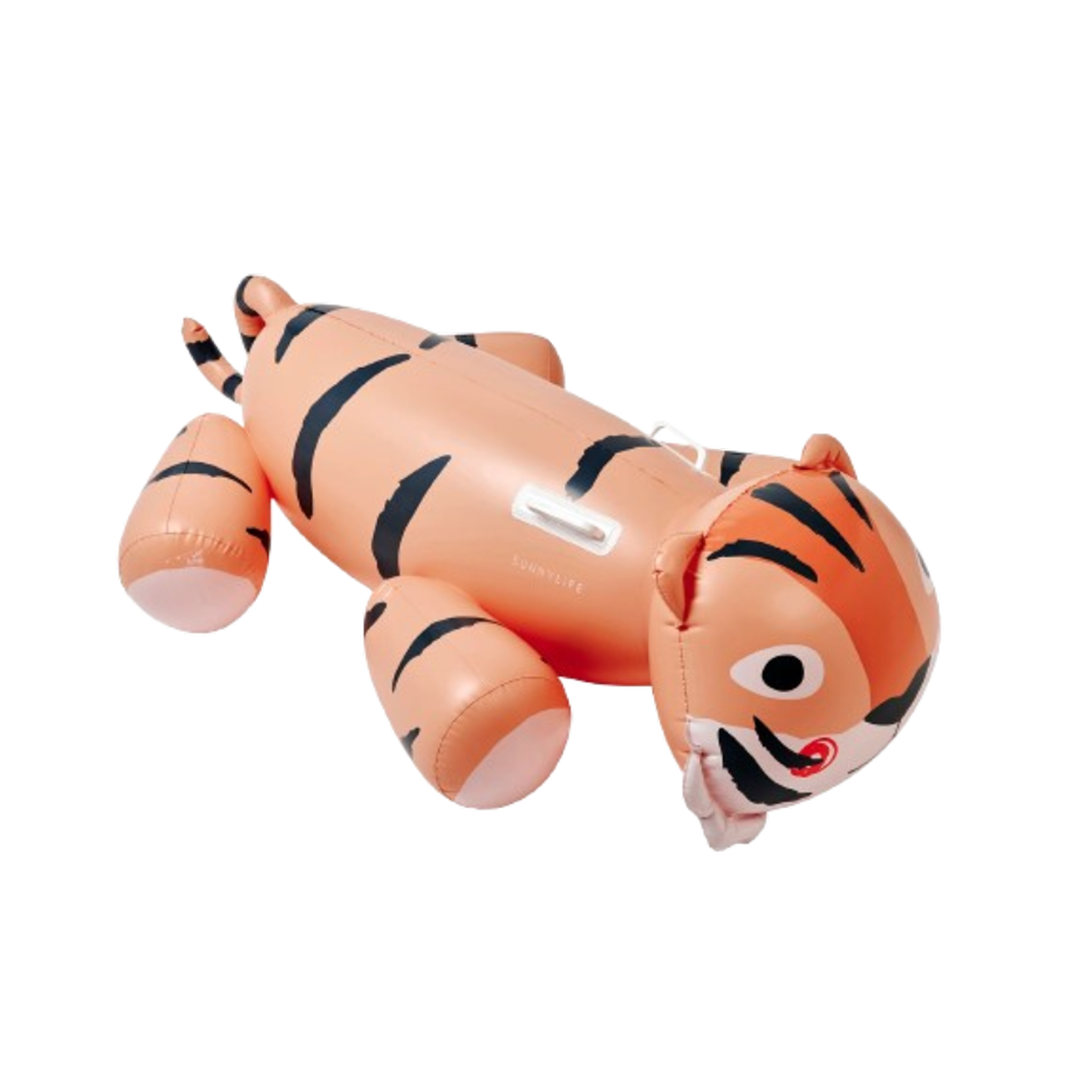 Bouée pour enfant Ride-On Float en forme de tigre.
