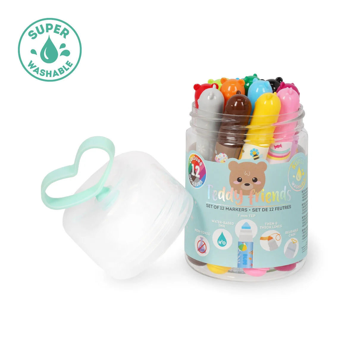 Legami 12 feutres Teddy Friends
