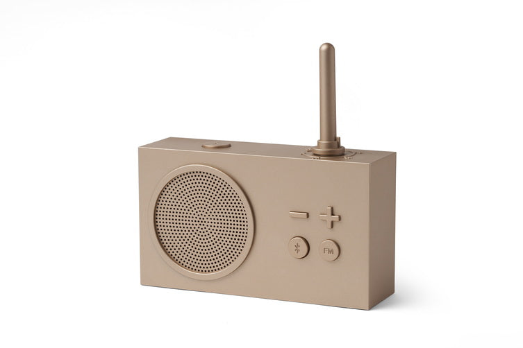 Tykho 3 enceinte bluetooth avec radio fm - soft gold