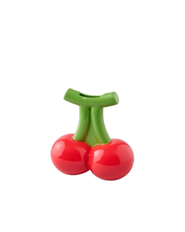 Vase en forme de cerise.