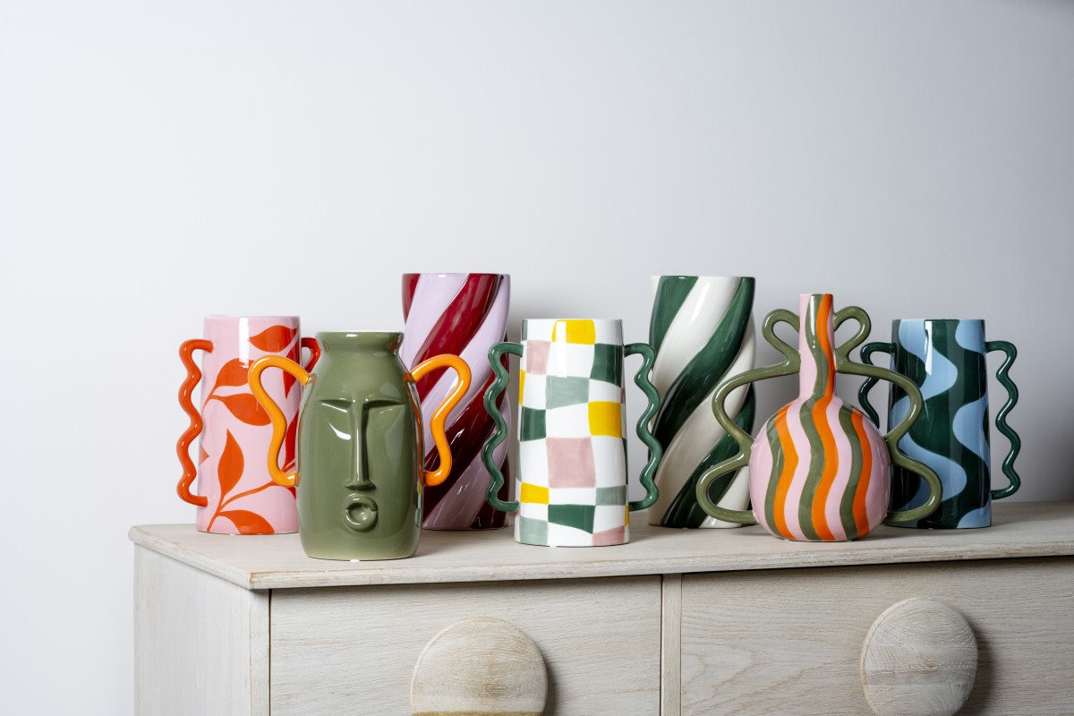 Vase Rodrigo h. 24.5 cm Crazy Squares