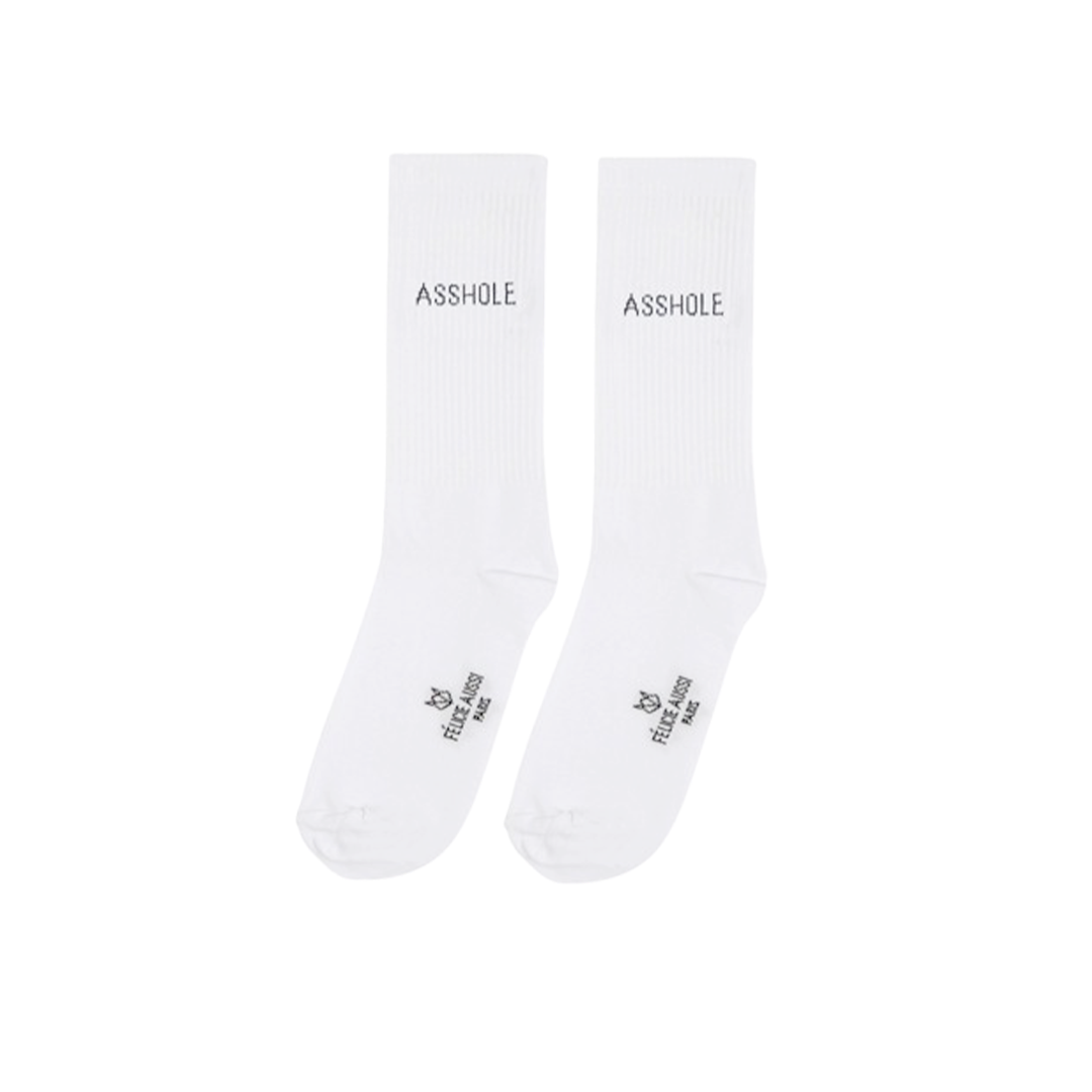 Chaussettes - Asshole 40/45 Blanc